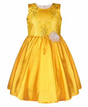 Жёлтое платье для девочки 82821-ДН18
