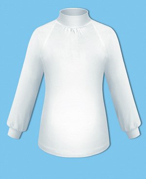 Белая школьная блузка для девочки 75817-ДШ19