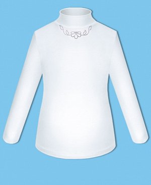 Белая школьная блузка для девочки 74431-ДШ17