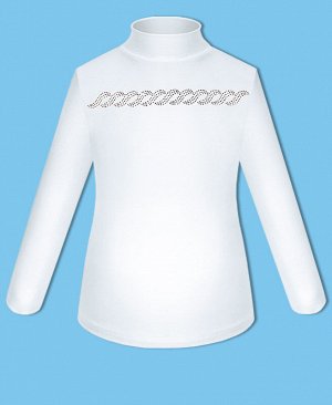 Белая школьная блузка для девочек 8278-ДШ19