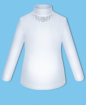 Школьная белая блузка для девочки 7445-ДШ17