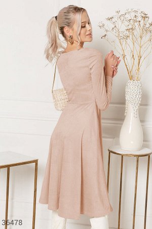 Gepur Платье-миди из замшевого материала