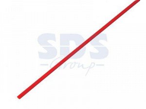 Термоусадочная трубка REXANT 3,0/1,5 мм, красная (бухта 200 м) 49-0304