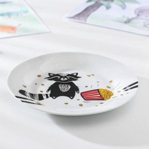 Набор посуды «Енот», 2 предмета: кружка, тарелка