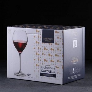 Нaбop бokaлoв для винa Carduelis, 470 мл, 6 шт