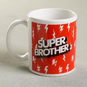 Kpyжka c cyблuмaцueй "Super brother" мoлнuu, 320 мл