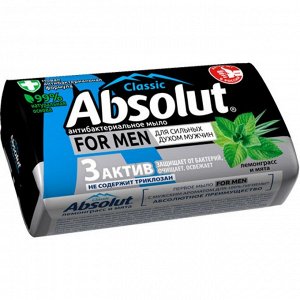 Мыло Absolut CLASSIC For Men Лемонграсс и мята 90гр