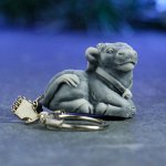Брелок &quot;Бычок лежит &quot; 2,8см