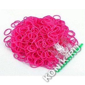 Резиночки для плетения браслетов RAINBOW LOOM, розовые