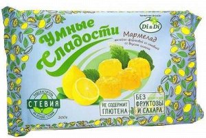 Мармелад желейно-формовой "Умные сладости" со стевией , со вкусом лимона