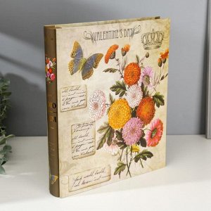 Фотоальбом магнитный на 20 листов "Королевские цветы" в коробке, микс
