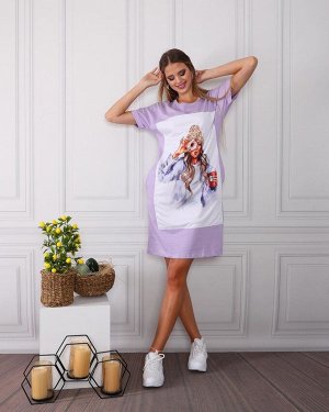 Merter Платье-футболка Цвет сиреневый
