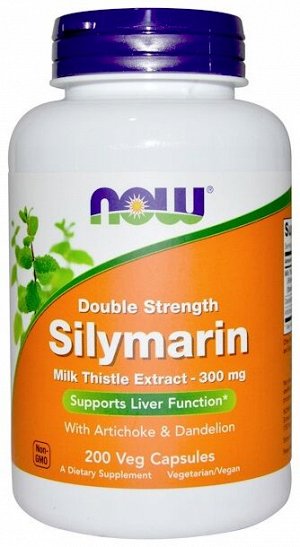 Силимарин (расторопша) Silymarin MilkThistle 300 mg. Now 100 капс.