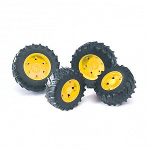 Аксессуары K: Шины для системы сдвоенных колёс с жёлтыми дисками 4шт. (d задн 12,5см;d передн 9,8см)