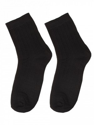 NO9028 носки мужские, черные 42-46 (10 шт)