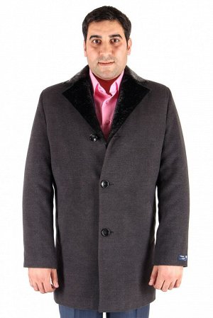 Мужское зимнее пальто серого цвета Mc-17Sr