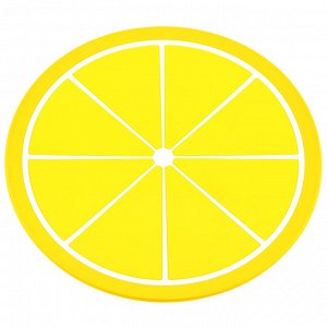 Подставка силиконовая под горячее "Лимон" д16,5см, в п/эт на картоне (Китай)