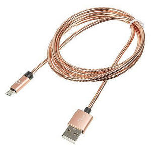 Шнур USB А-микро USB (1,2 м) шт.-шт. Digma 1080412 роз.