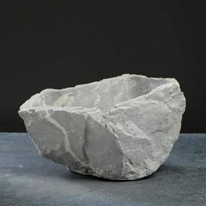Кашпо  цветочный "Камень гранит" гипс, 2,8 л