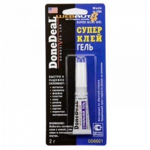 Клей Супер "DoneDeal" Гель, тюбик 2гр. (1/12) DD6601