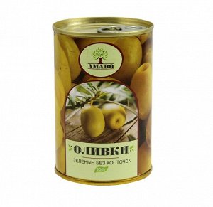 AMADO Зеленые оливки без косточек ж/б 300гр