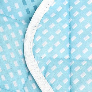 Одеяло Евро Макси 235х200см, наполнитель синтепон "Олива", плотность 200 г/м2, чехол полиэстер, демисезонное, многоигольная стежка, окантовка лентой, "Домашняя мода" (Россия)