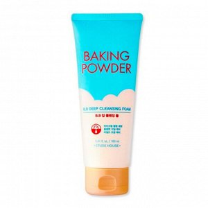 Etude House, Пенка для удаления BB крема с содой для жирной, проблемной кожи Baking Powder BB Deep Cleansing Foam, 160 мл.