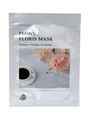 DETOSKIN. Тканевая маска цветочная с экстрактом пиона, PEONY FLORIS MASK, 30 г