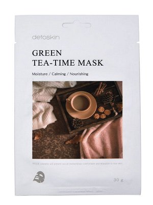 DETOSKIN. Тканевая маска с экстрактом зеленого чая, GREEN TEA-TIME MASK, 30 г