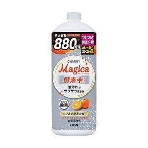 Средство для мытья посуды "Charmy Magica+" (концентрированное, аромат фруктово-апельсиновый) 880 мл / 8