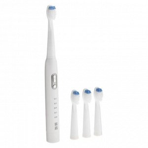 Электрическая зубная щётка Seago SG-2011, 40000 уд/мин, 5 режимов, таймер, +3 насадки, бел.