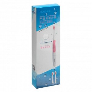 Электрическая зубная щётка Seago SG-920, 24000 уд/мин, таймер, +насадка, от 1хААА, розовая