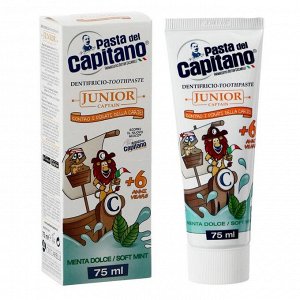 Зубная паста Pasta Del Capitano детская 6+ "Мята", 75мл