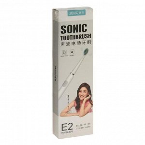 Электрическая зубная щётка Seago SG-552, 28000 уд/мин, + насадка, от 1хААА, белая