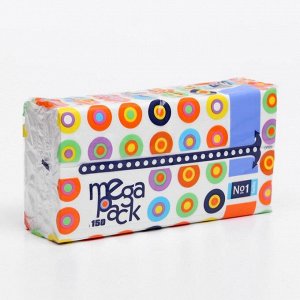 Платочки бумажные универсальные двухслойные №1 марки "Bella №1" по 150 шт.(Mega Pack) (BE-04