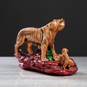Статуэтка "Семья тигров" бронза. 37 см