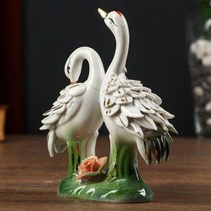 Сувенир керамика "2 цапли перья" 15х11,5х,5 см