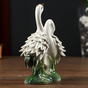 Сувенир керамика "2 цапли перья" 15х11,5х,5 см