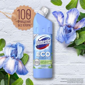 Domestos ЕСО Антиналет, универсальное чистящее эко средство для туалета и ванной, Свежесть Моря, без хлора, 750 мл