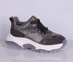 L0186-01-10 серый (Иск.кожа/Т) П/ботинки женские