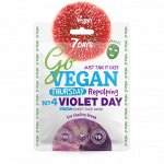 VEGAN Маска тканевая д/лица VIOLET DAY Восстановление эластичности и увлажнение, Экстракты Инжира, Черники и Сливы , гиалурон кислота, 25 г § #