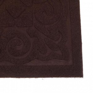 Коврик придверный Доляна «Восточная сказка», без окантовки, 40x60 см, цвет коричневый