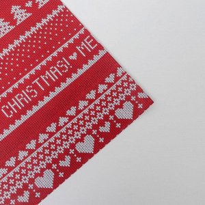Бумага упаковочная глянцевая двусторонняя Merry christmas, 70 ? 100 см