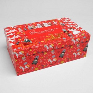 Набор подарочных коробок 5 в 1 «Щелкунчик», 32,5 х 20 х 12,5 - 22 х 14 х 8,5 см