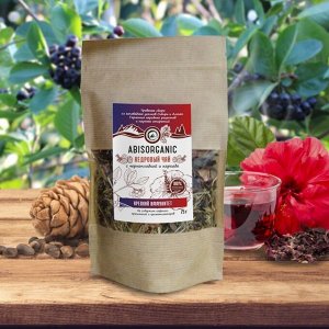 Кедровый чай Abis organic с черноплодкой и каркаде