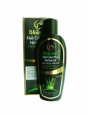 Аюрведическое масло для ухода за волосами Хербал Ойл плюс 100мл/Dhathri Hair Care Plus Herbal Oil , шт
