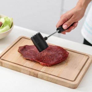 Молоток для мяса Доляна «Круг», 25 см, чёрный