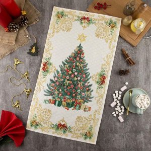 СИМА-ЛЕНД Новый год. Новогоднее полотенце &quot;Этель&quot; Golden Christmas 40х73 см, 100% хл, саржа 190 гр/м2