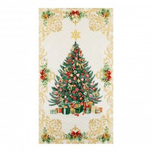 СИМА-ЛЕНД Новый год. Новогоднее полотенце &quot;Этель&quot; Golden Christmas 40х73 см, 100% хл, саржа 190 гр/м2