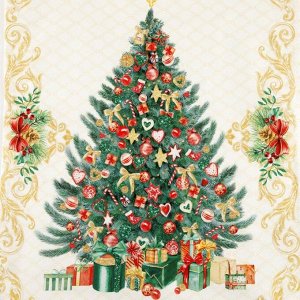 СИМА-ЛЕНД Новый год. Новогоднее полотенце &quot;Этель&quot; Golden Christmas 40х73 см, 100% хл, саржа 190 гр/м2